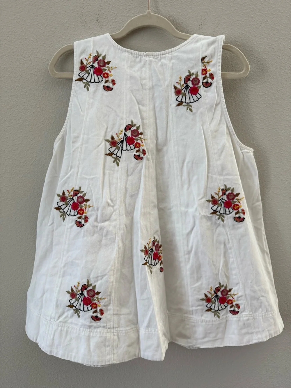 Free People Strada Embroidered Two-Piece Tank & Short Set XL - Picture 7 of 13